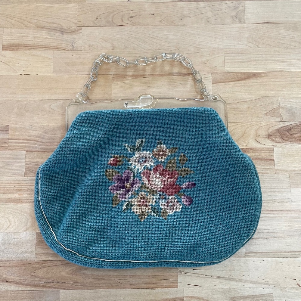 Antique knitting bag